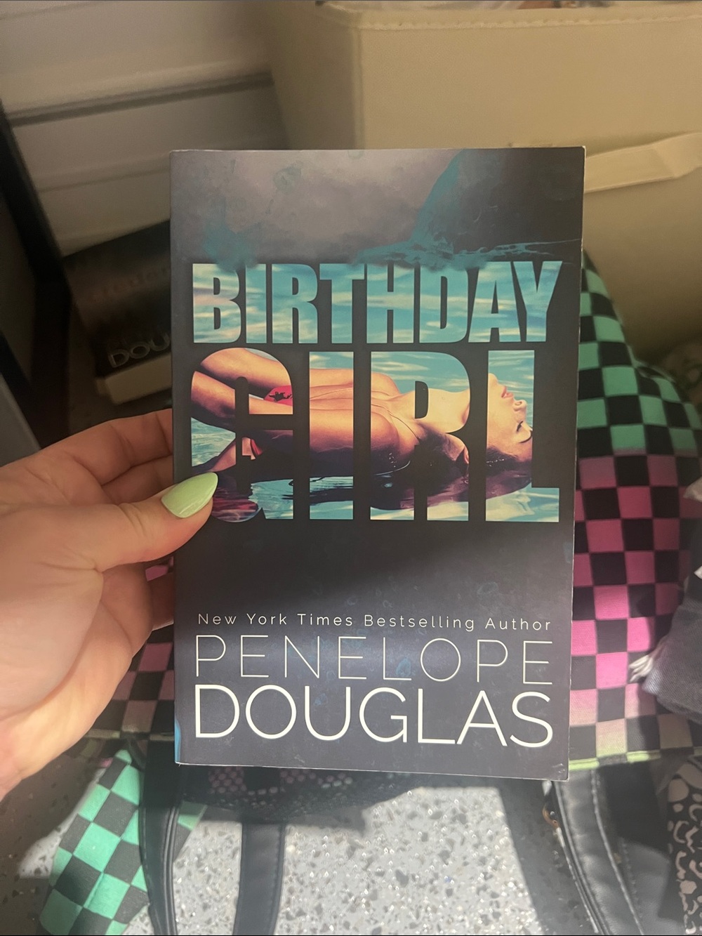 Jordan Black Teal 'Birthday Girl' Book Cover